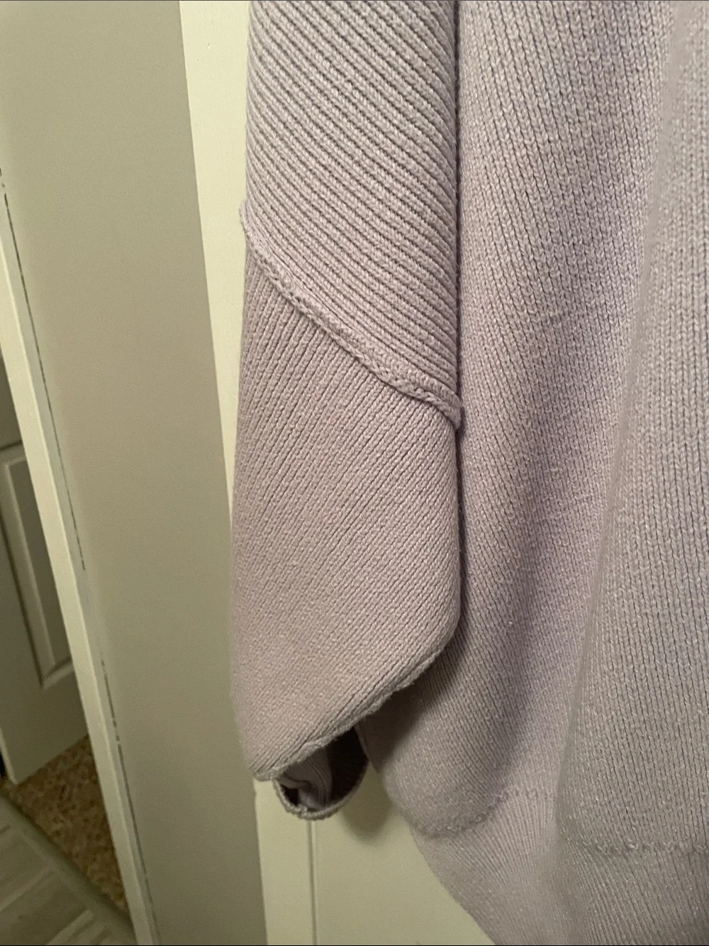 Tricotez Lavender Crewneck Oversized Sweater